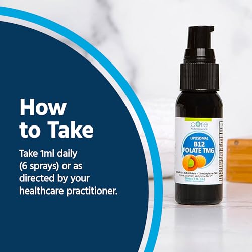 Liposomal B12 Folate TMG Spray for Mood & Heart