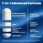 Florvay NMN NAD Supplement with Resveratrol - 1230mg