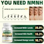 Nicotinamide Mononucleotide Supplement with Resveratrol, 120 Capsules