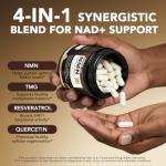 Pure NMN 1000mg with Resveratrol and Quercetin