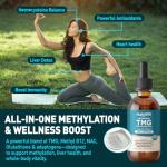 Liposomal TMG Liquid Drops, 1000mg, Blueberry Flavor