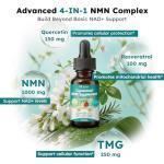 NMN Liquid Drops with Quercetin & Resveratrol 1000mg