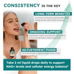 NMN Liquid Drops with Quercetin & Resveratrol 1000mg