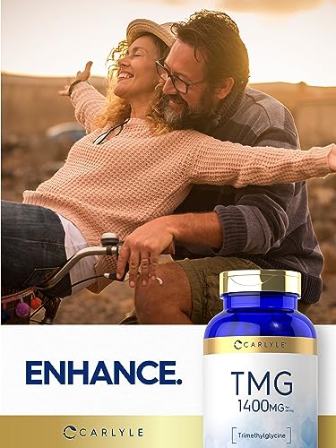 Carlyle TMG 1400mg | 200 Trimethylglycine Capsules | Non-GMO