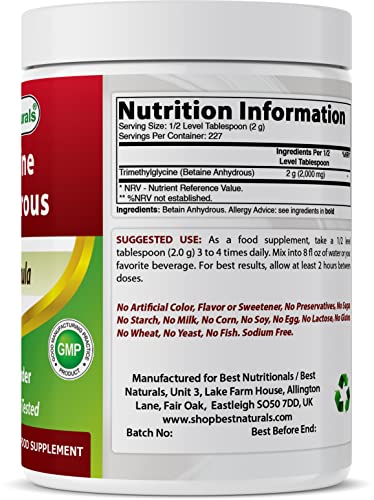 Pure TMG Supplements Powder 1 Pound