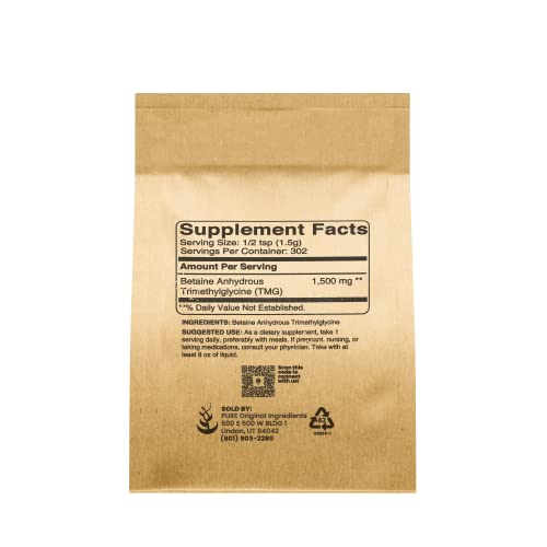 Organic TMG Powder (1lb) - Vegan and Gluten-Free