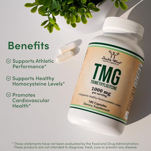 1000mg Double Wood TMG Capsules for Homocysteine Control