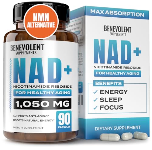 Benevolent NAD+ Supplement 1050mg for Health & Energy