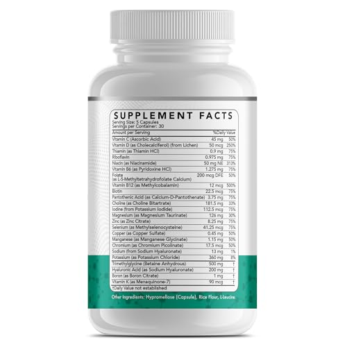 Daily MultiVitamin with TMG & Hyaluronic Acid (150ct)