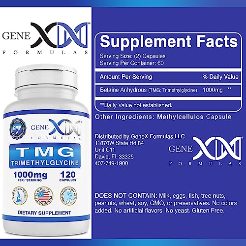 Betaine Anhydrous TMG Capsules - Liver Health Supplement