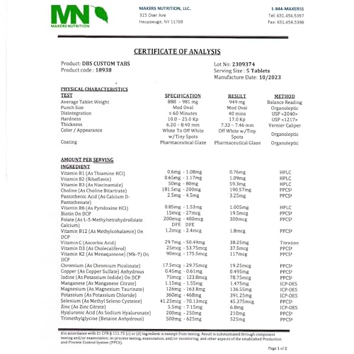 Daily MultiVitamin with TMG & Hyaluronic Acid (150ct)
