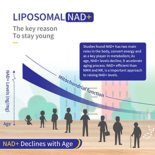NAD+ Liposomal Supplement with TMG 180 Capsules