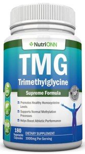 TMG Trimethylglycine 1000mg - 180 Capsules