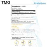 TMG 750 mg Trimethylglycine Supplement - 60 Veg Capsules