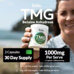 TMG Supplement 1000mg Capsules, 120 Count