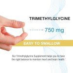 TMG 750 mg Trimethylglycine Supplement - 60 Veg Capsules