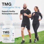 TMG 750 mg Trimethylglycine Supplement - 60 Veg Capsules