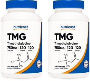 Nutricost TMG 750mg - 120 Capsules, 2 Bottles