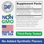 TMG Supplements - 1000mg Trimethylglycine, 100 Vegan Tablets