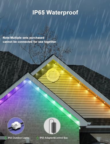 Smart RGB Permanent Outdoor LED Lights - 100ft