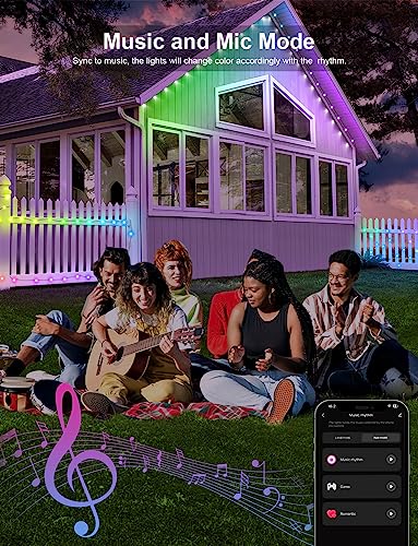 Smart RGB Permanent Outdoor LED Lights - 100ft