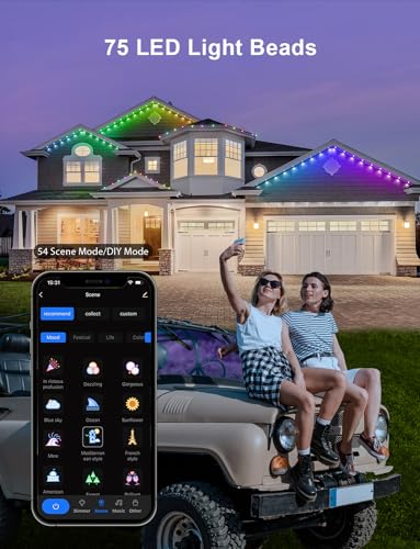 Smart RGB Permanent Outdoor LED Lights - 100ft