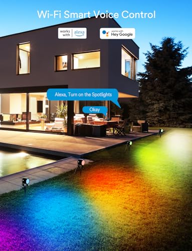 Ligency Smart Waterproof RGBW Landscape Spotlights