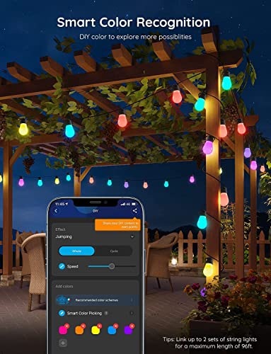 Govee Smart RGBIC Outdoor String Lights 96ft