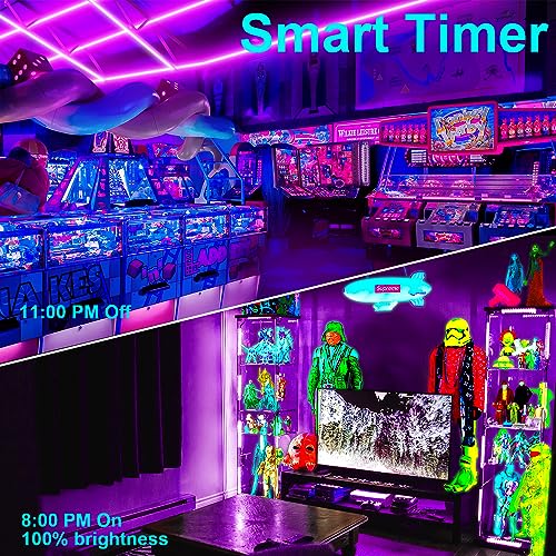 TENDIST 100FT Smart Black Light LED Strip