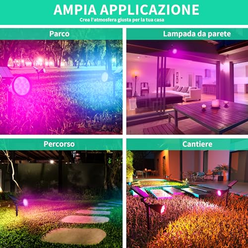 Color-Changing RGB Solar Spotlight for Outdoor Lighting
