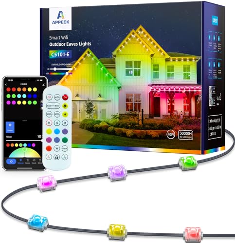 Smart RGB Permanent Outdoor LED Lights - 100ft