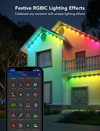 Smart RGBIC Outdoor Lights with 75 Scene Modes