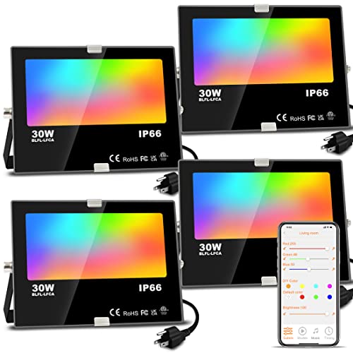 Smart RGB LED Flood Lights for Outdoor Use