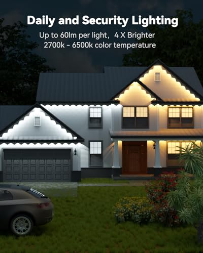 Smart 100ft Outdoor LED Eave Lights - RGBCW