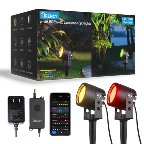 Ligency Smart Waterproof RGBW Landscape Spotlights