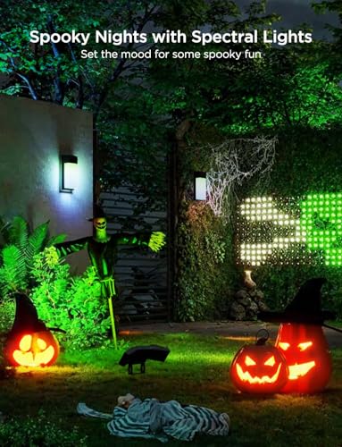 Smart RGBIC Outdoor Wall Light, 2 Pack