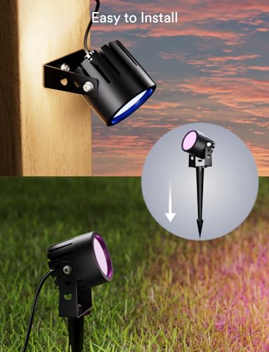 Ligency Smart Waterproof RGBW Landscape Spotlights