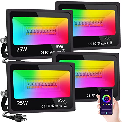 Smart RGB Outdoor LED Flood Light with App Control