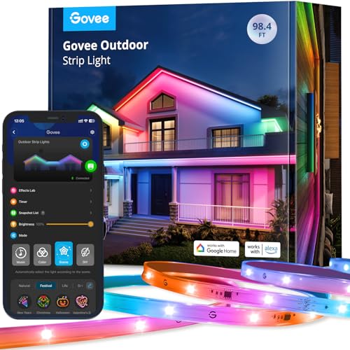 Govee 98.4ft Smart Outdoor LED Strip Lights