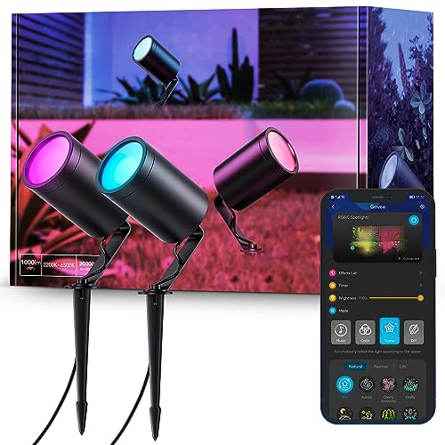 Govee WiFi RGBIC Waterproof Outdoor Spot Lights