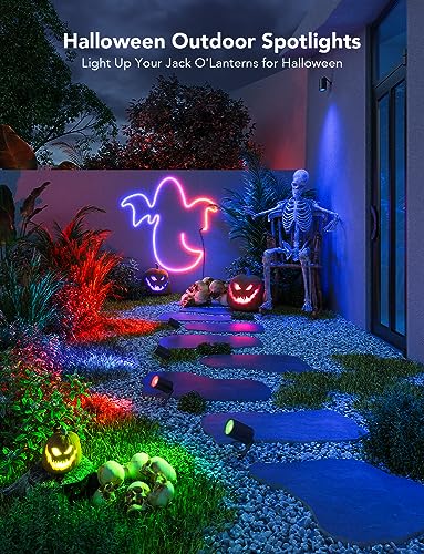Govee WiFi RGBIC Waterproof Outdoor Spot Lights