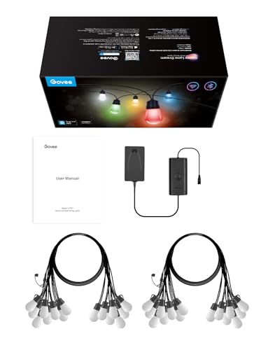 Govee Smart RGBIC Outdoor String Lights 96ft