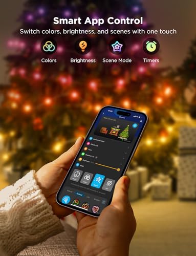Govee Smart RGBIC 66ft Christmas & Halloween Lights