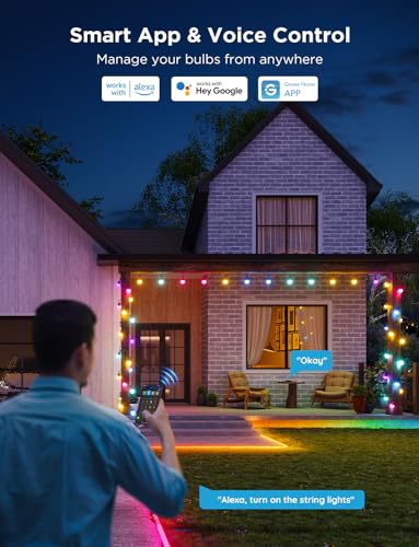 Govee 144ft Smart RGBIC Outdoor String Lights
