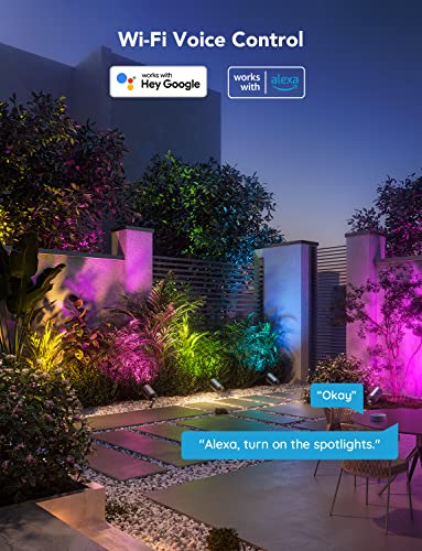 Govee WiFi RGBIC Waterproof Outdoor Spot Lights