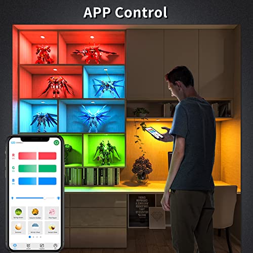 RGB Bluetooth Under Cabinet Lighting with Dimming