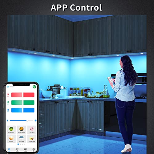 RGB Bluetooth Under Cabinet Lighting with Dimming