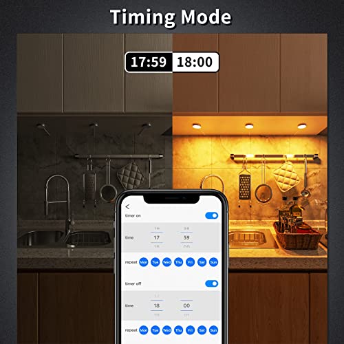 RGB Bluetooth Under Cabinet Lighting with Dimming