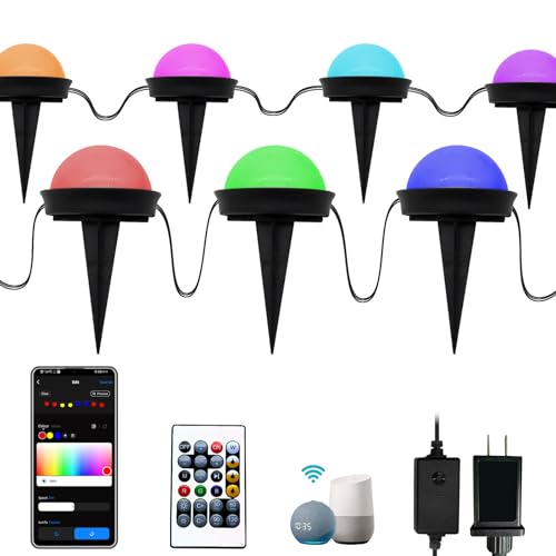 50FT Smart Waterproof Outdoor Pathway Lights Set