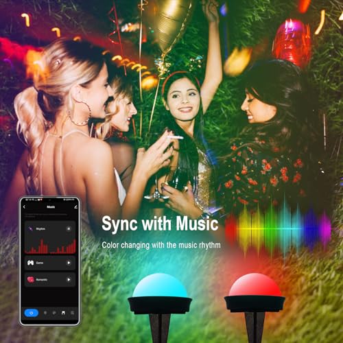 50FT Smart Waterproof Outdoor Pathway Lights Set